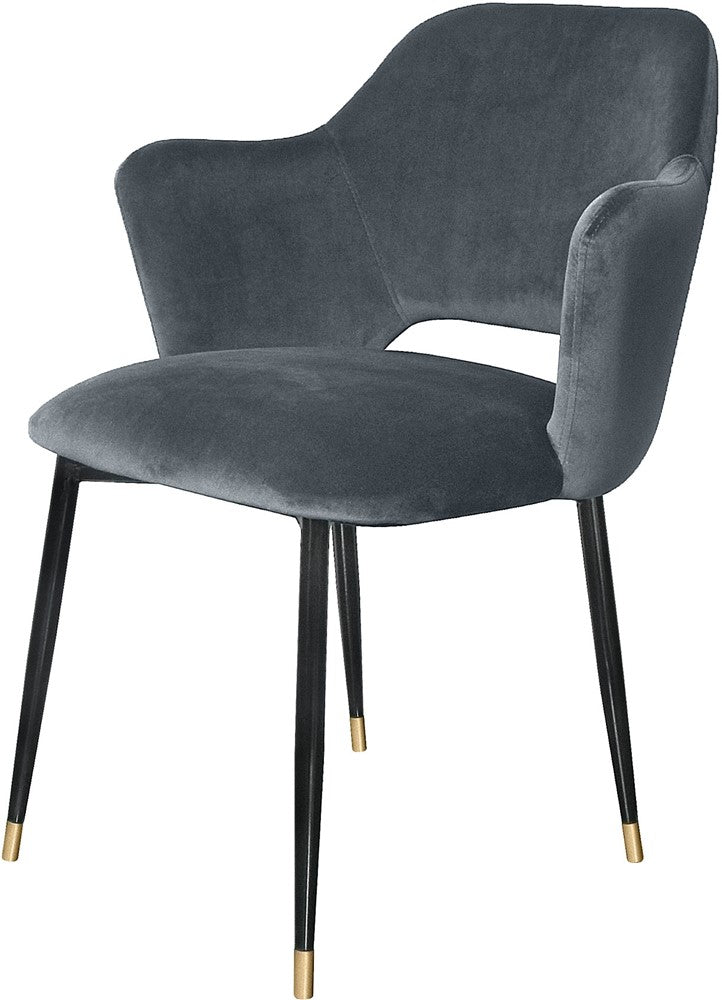 Versmissen Andrew Armchair Antracite Velvet BadlyBitten