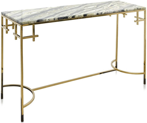 Versmissen Anna Console Table Shiny Gold 130 x 40 x 76 cm BadlyBitten