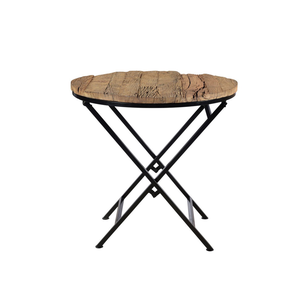 i-catchers Beistelltisch Raw Round Table Natural 78 cm x 78 cm x 76 cm BadlyBitten