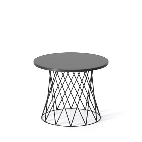 i-catchers Couchtisch Marriot Cage Coffee Table With Metal Top Black 50 cm x 50 cm x 40 cm BadlyBitten