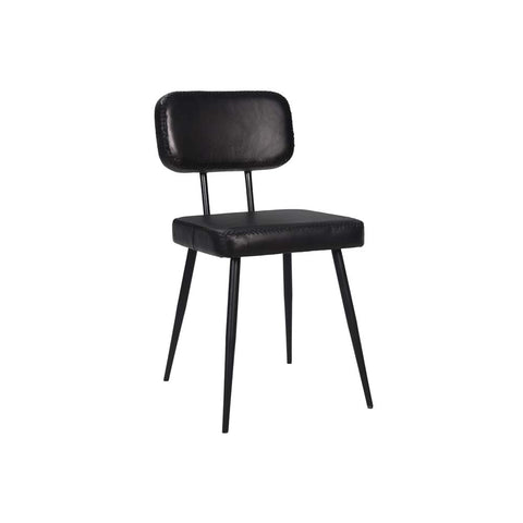 i-catchers Stuhl 2 Pc Interlagos Leather Chair Black 42 cm x 54 cm x 76 cm BadlyBitten