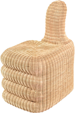 Thumbs Up Stool Rattan