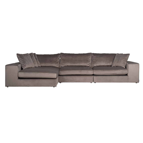 Richmond Interior Couch Juniper 3-Sitzer + Lounge Links/Rechts Stone Velvet Couch BadlyBitten
